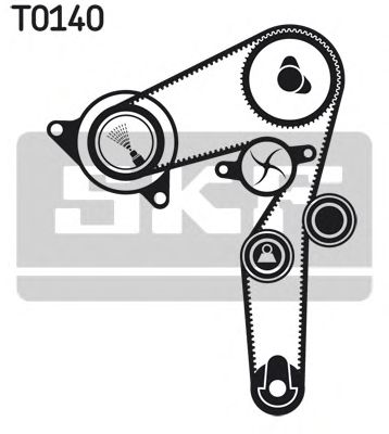 VKMC 05193 SKF - Насос охолоджуючої рідини + комплект зубчатого ремня1